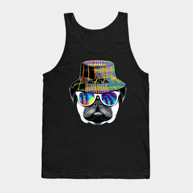 Pug summer vibes Tank Top by clingcling